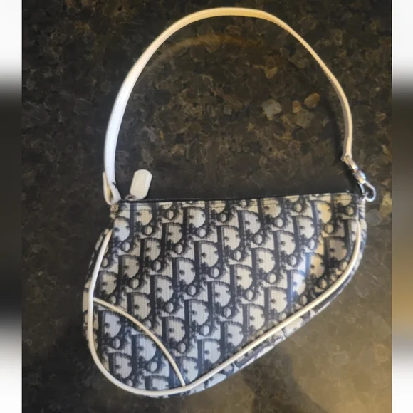 FLASH SALE!!💯Authentic Christian Dior, Mini Diorissimo Saddle Pochette - Picture 1 of 11